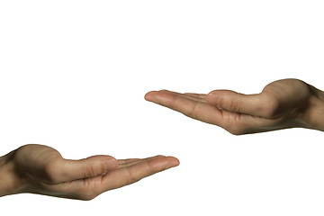 Image showing Two hands (left hand)