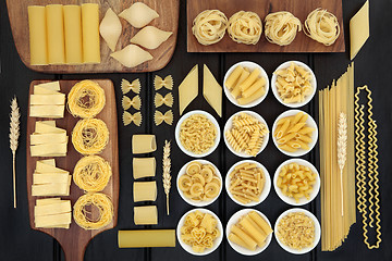 Image showing Large Dried Pasta Selection