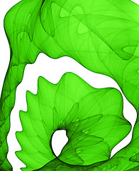 Image showing green abstract formation