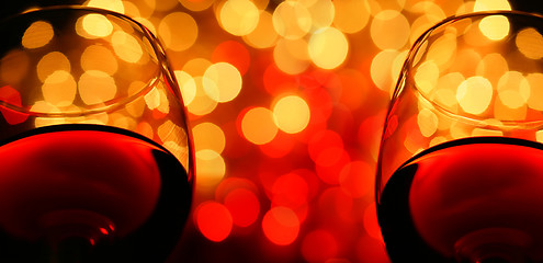 Image showing two wineglasses