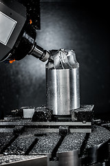 Image showing Metalworking CNC milling machine.