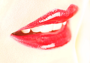 Image showing red lips