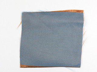 Image showing Blue fabric sample