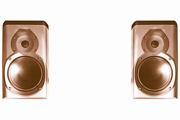 Image showing  Speakers pair vintage
