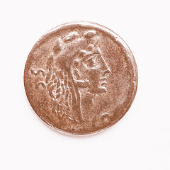 Image showing  Old Roman coin vintage