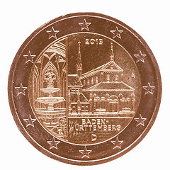 Image showing  Euro coin vintage