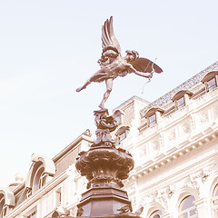 Image showing Piccadilly Circus, London vintage