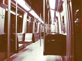 Image showing  Subway train vintage