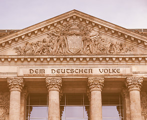 Image showing Reichstag Berlin vintage