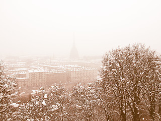 Image showing Turin view vintage