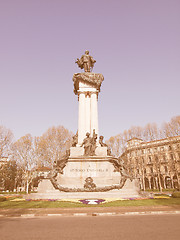Image showing Vittorio Emanuele II statue vintage