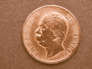 Image showing  Italian coin vintage