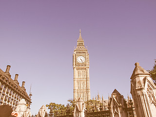 Image showing Big Ben vintage