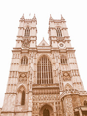 Image showing Westminster Abbey vintage