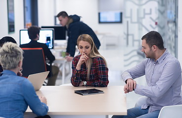 Image showing startup business team on meeting at modern office