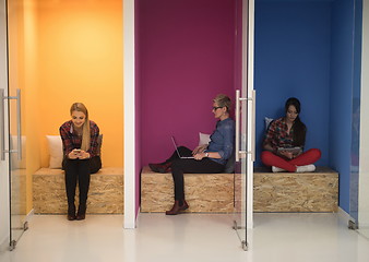 Image showing group of business people in creative working  space