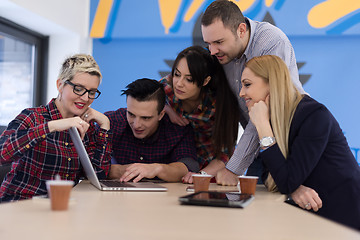 Image showing startup business team on meeting at modern office