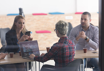 Image showing startup business team on meeting at modern office