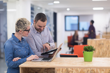 Image showing startup business team on meeting at modern office