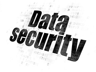 Image showing Protection concept: Data Security on Digital background