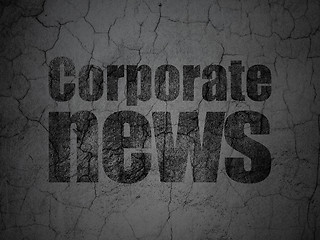 Image showing News concept: Corporate News on grunge wall background