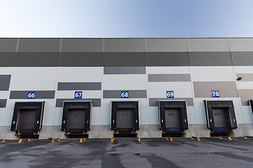 Image showing logistic warehouse gates