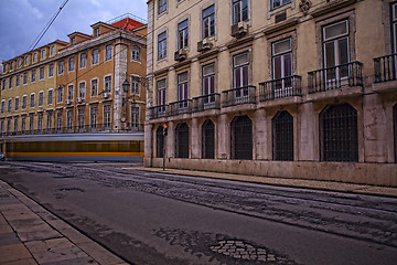 Image showing Long exposure shot. Travel and city life