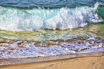 Image showing Sea wave on the shore 