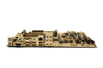 Image showing computer motherboard isolated 