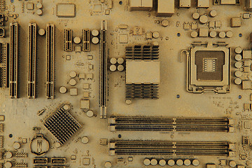 Image showing computer motherboard texture