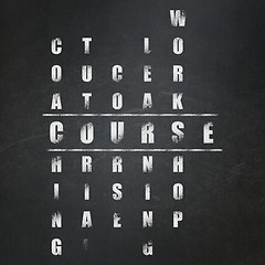 Image showing Education concept: Course in Crossword Puzzle