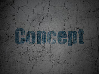 Image showing Marketing concept: Concept on grunge wall background