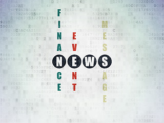 Image showing News concept: News in Crossword Puzzle