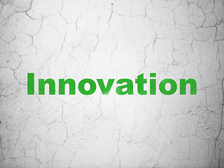 Image showing Business concept: Innovation on wall background