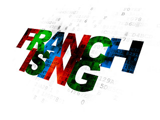 Image showing Business concept: Franchising on Digital background