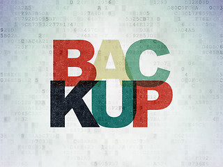 Image showing Programming concept: Backup on Digital Paper background