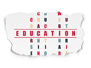 Image showing Studying concept: Education in Crossword Puzzle