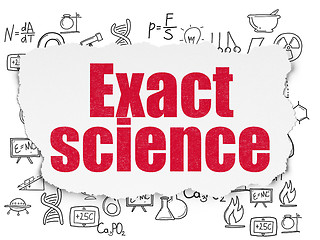 Image showing Science concept: Exact Science on Torn Paper background