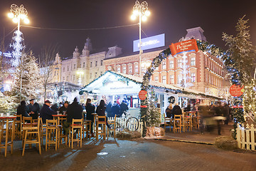 Image showing Advent illumination on Jelacic Square