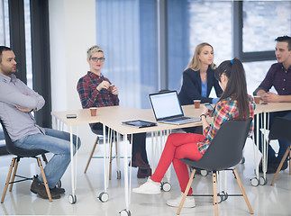 Image showing startup business team on meeting