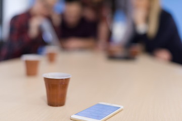 Image showing startup business team on meeting at modern office