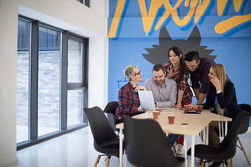 Image showing startup business team on meeting at modern office