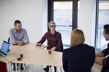 Image showing startup business team on meeting