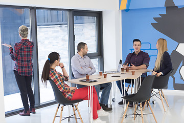 Image showing startup business team on meeting at modern office