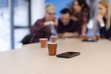 Image showing startup business team on meeting at modern office