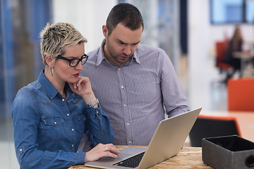 Image showing startup business team on meeting at modern office