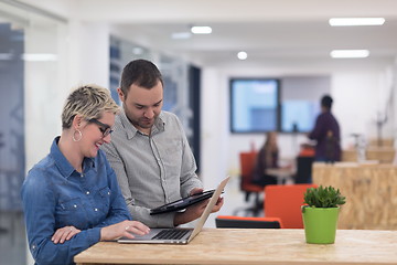 Image showing startup business team on meeting at modern office