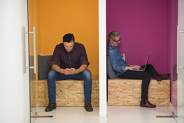 Image showing group of business people in creative working  space