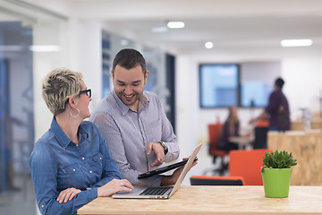 Image showing startup business team on meeting at modern office