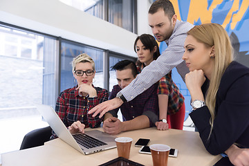 Image showing startup business team on meeting at modern office